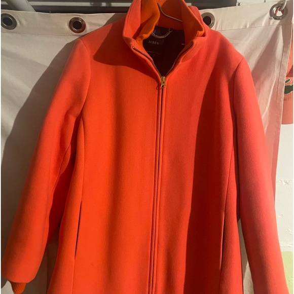Brand new bright orange fully lined stadium jacket size 20 never worn - Picture 2 of 3